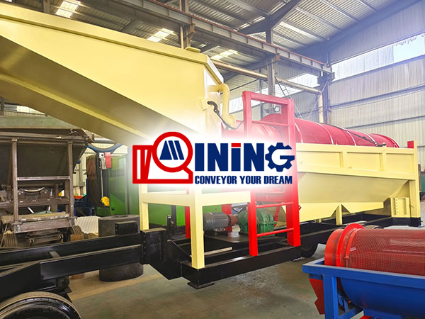 Mobile gold trommel screen