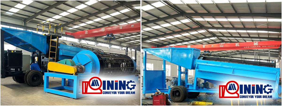 China trommel rotary drum screen for washing mining sand machine 