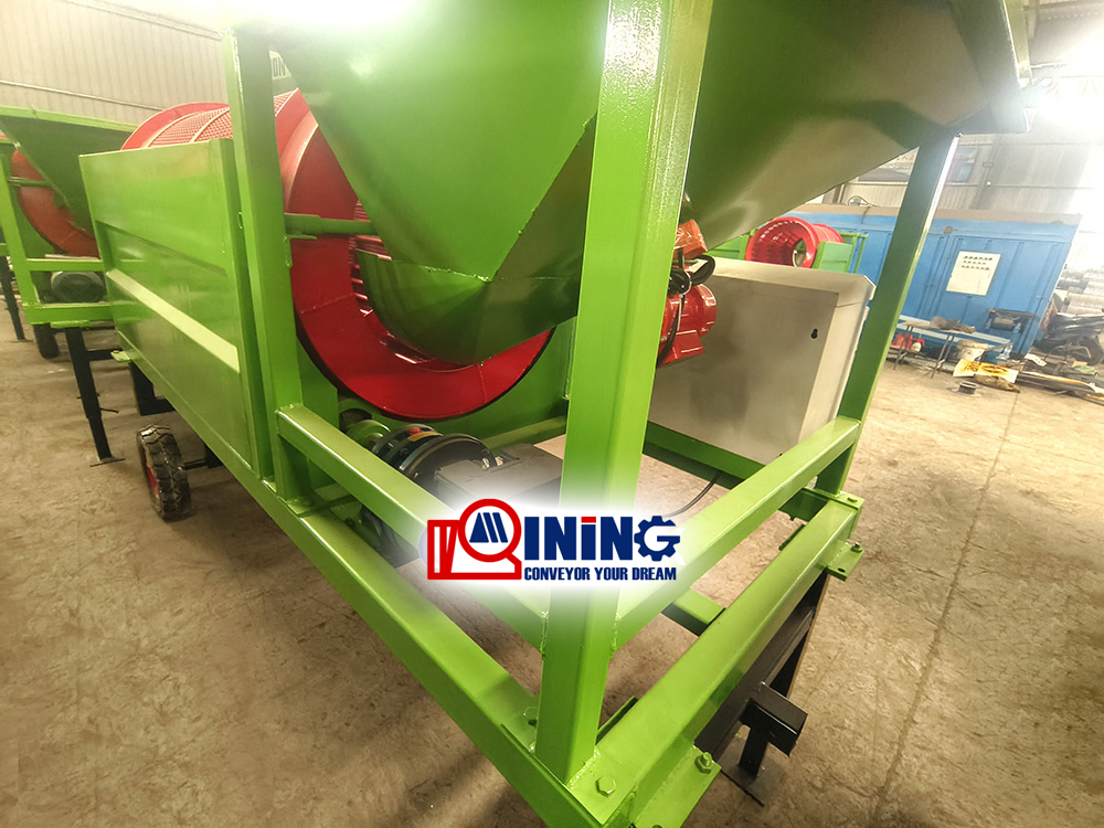 Firewood tumbler for sale China wood chips trommel screener