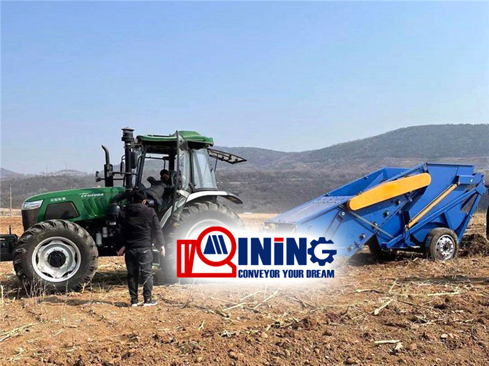 Soil stone separator , gravel soil sieve screen machine - stone picker