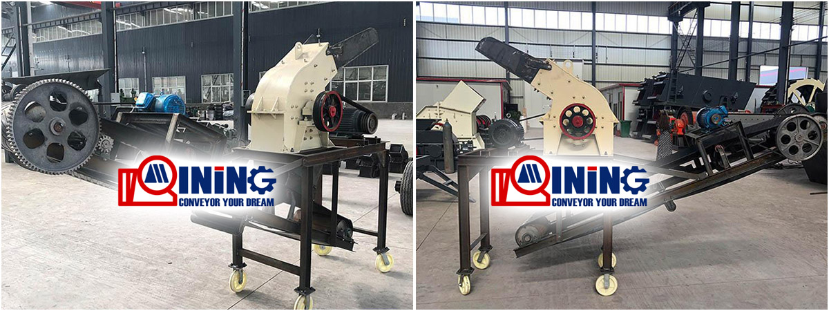 China Hammer crusher with belt for sale