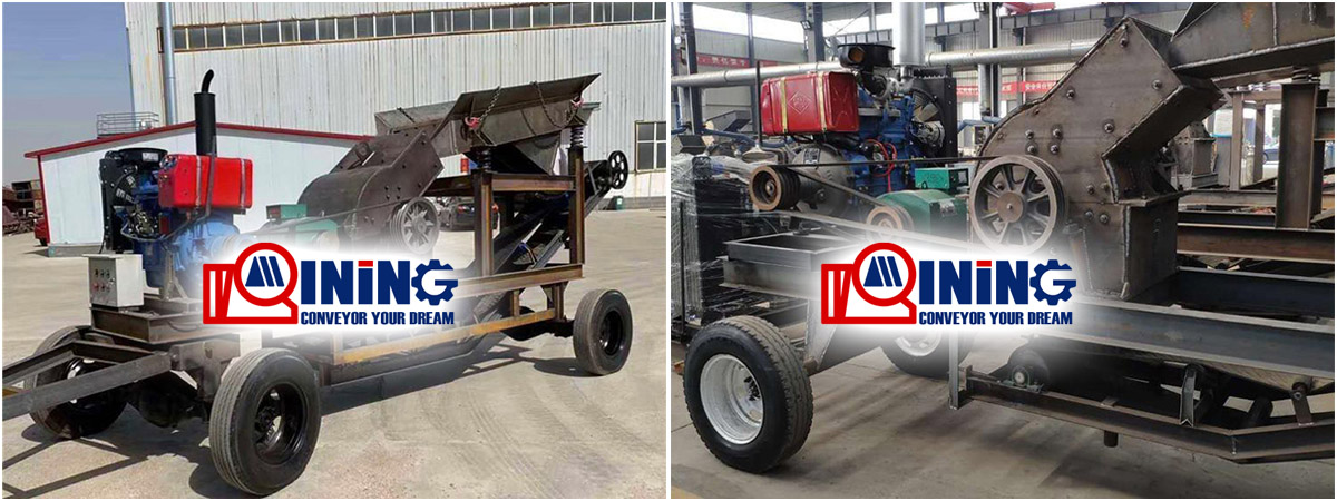 China Mobile Hammer crusher station for sale