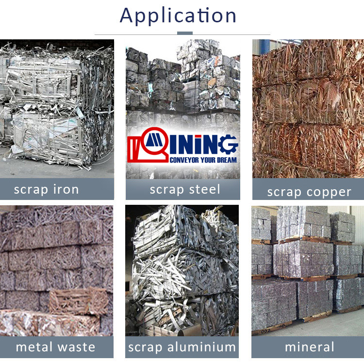 Application of metal baler, metal baling machine