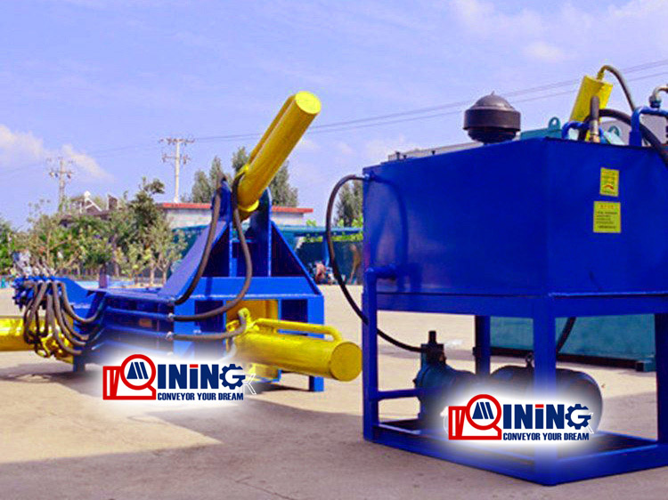 Metal baler baling machine
