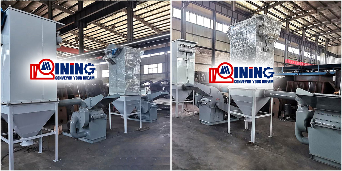 China Double feed wood Sawdust machine cheap factory price shredder crusher
