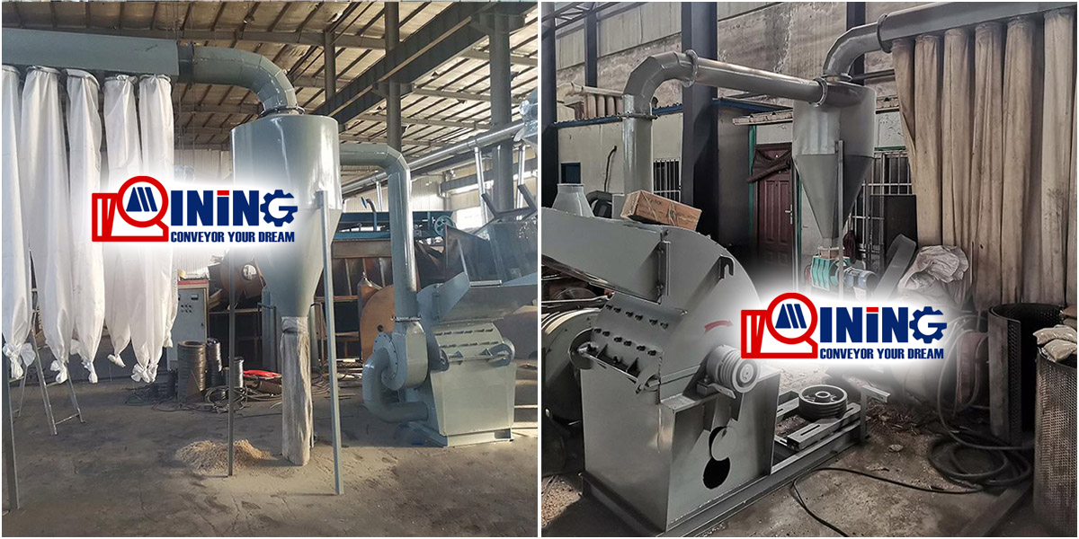 China Double feed wood Sawdust machine cheap factory price shredder crusher