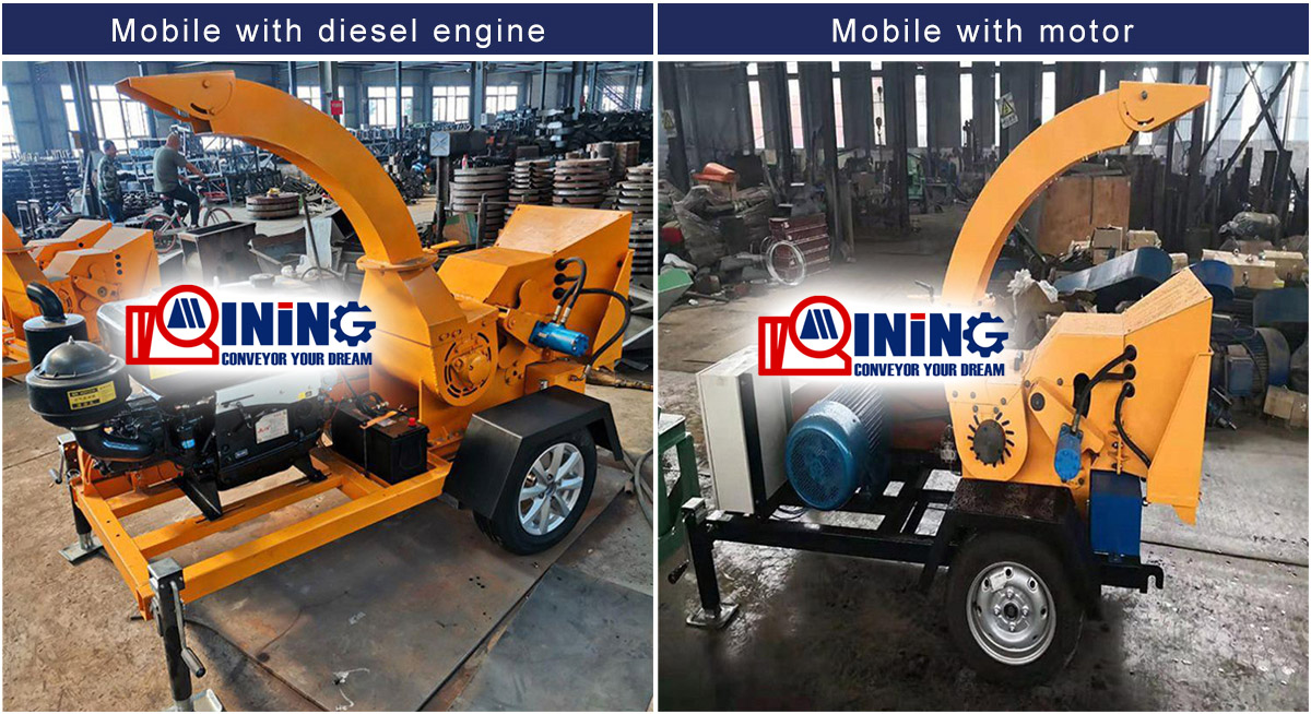Mobile branch shredder crusher