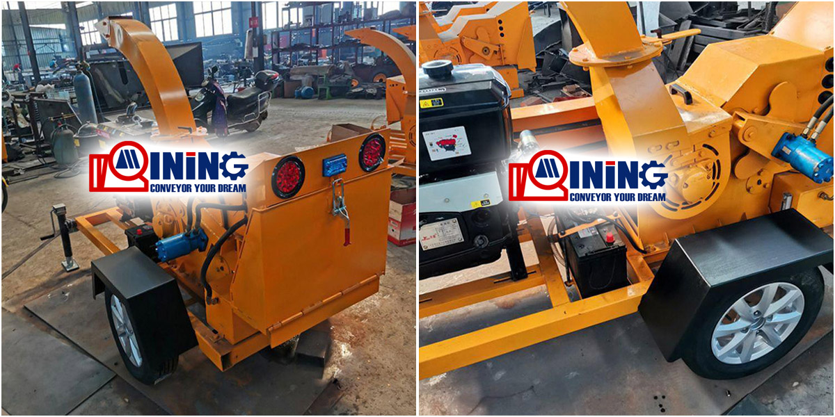 Mobile branch shredder crusher