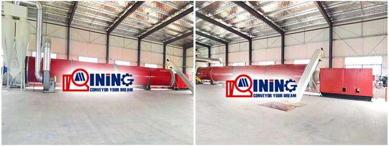 China Bentonite Clay rotary dryer GCL  site