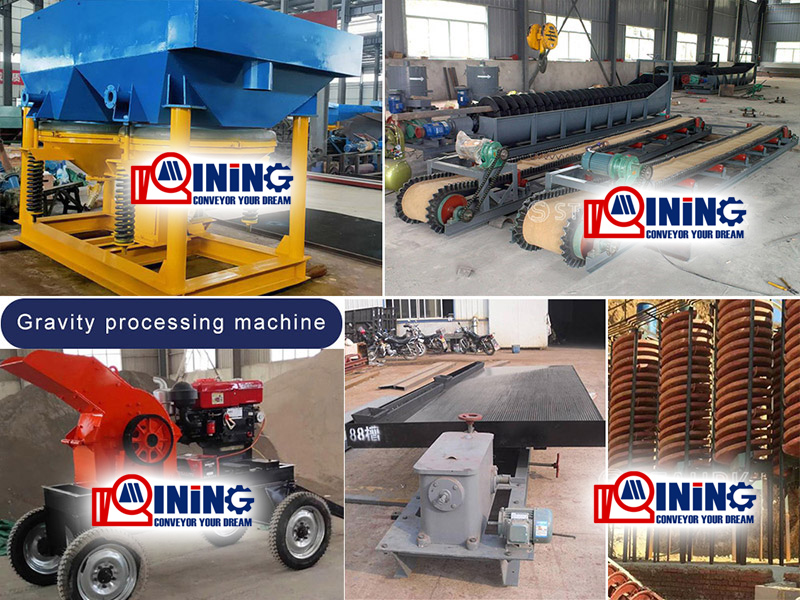 Gravity plant for alluvial tin