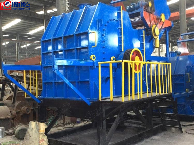 Scrap car crusher
